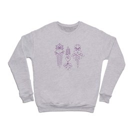 Unalome Lotus  - Purple Crewneck Sweatshirt