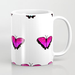 One of these things is not like the other, butterfly pattern, pink and blue Coffee Mug