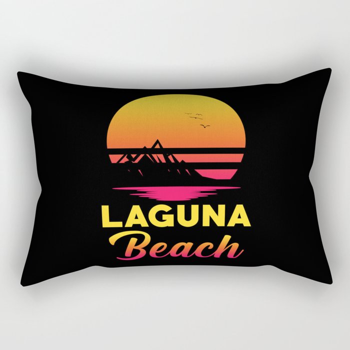 Laguna Retro Souvenir Rectangular Pillow