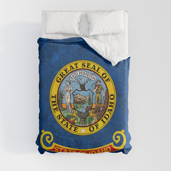 State Flag of Idaho Duvet Cover