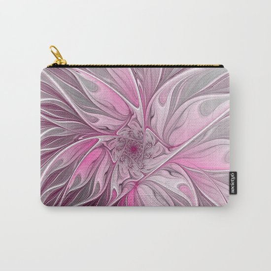 Abstract Pink Floral Dream Carry-All Pouch
