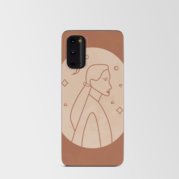 Minimal Woman Portrait 2 Android Card Case