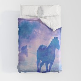 Horses run Comforter