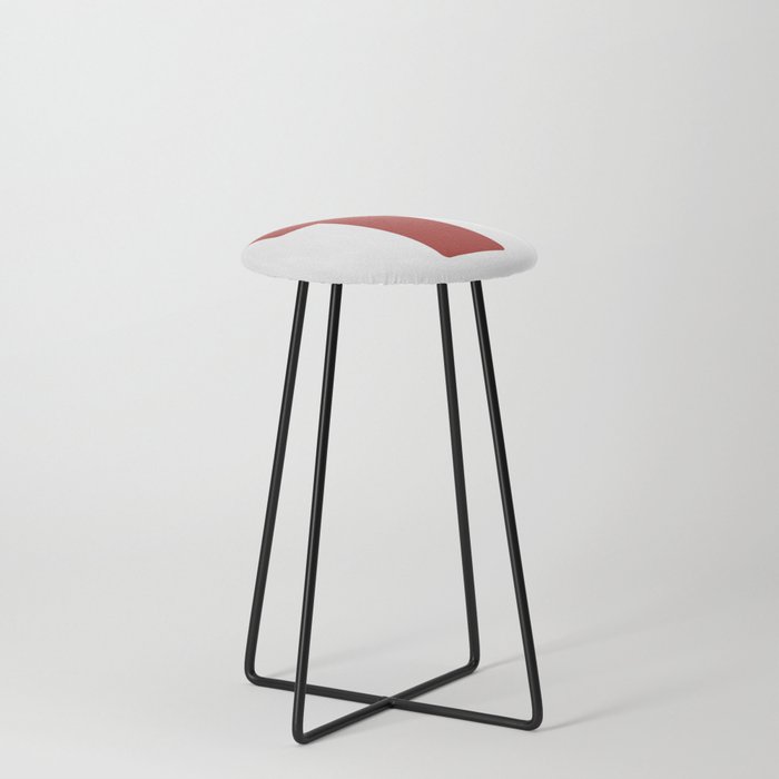 T (Maroon & White Letter) Counter Stool