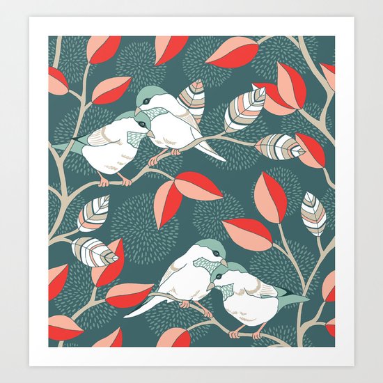 Love Birds Art Print