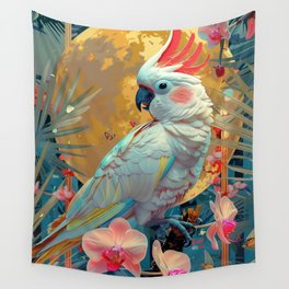 Jungle Cockatoo Wall Tapestry