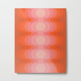 Strawberry Echo Out Metal Print | Seventiesart, Seventies, Retropattern, Modpattern, Pinkpattern, Retroart, 70Sopart, Graphicdesign, 70Spattern, Curated 
