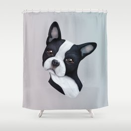 Boston Terrier Shower Curtain