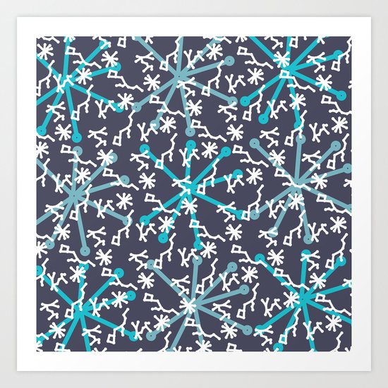 Atomic Stars Art Print