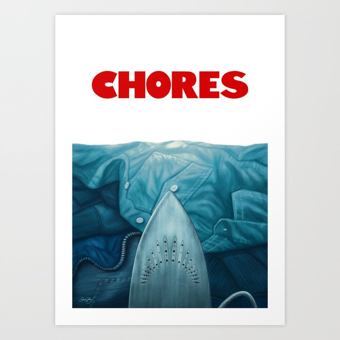 Chores (2015 version) Art Print