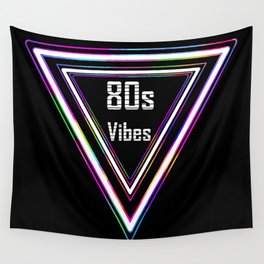 Totally Triangular 80s Vibes Wall Tapestry