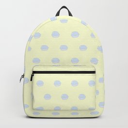 Macaron Polka Dots in Yellow + Blue Backpack