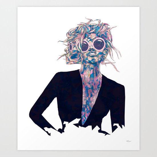 Pastel Light Four Eyes Art Print