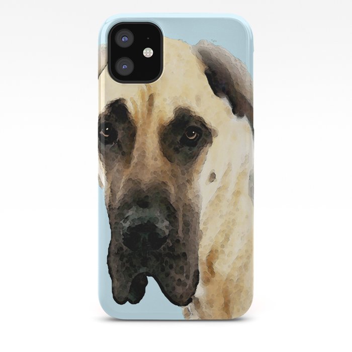 Great Dane Art Dog Painting By Sharon Cummings Iphone Case By