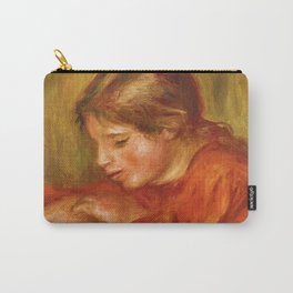 Pierre-Auguste Renoir "Fillette lisant (Girl reading)" Carry-All Pouch