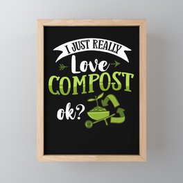 Compost Bin Worm Composting Vermicomposting Framed Mini Art Print