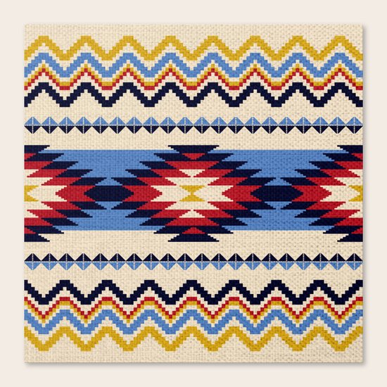 Aztec pattern Canvas Print
