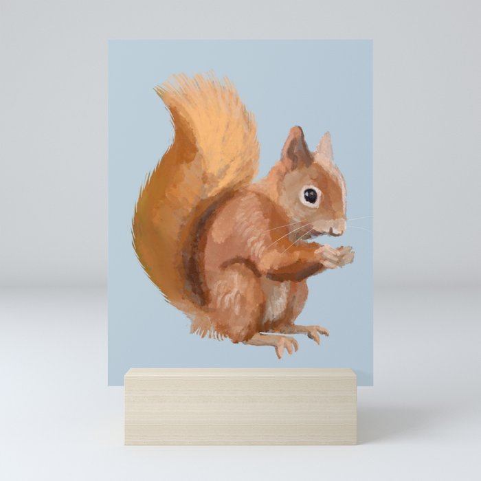 Red Squirrel Mini Art Print