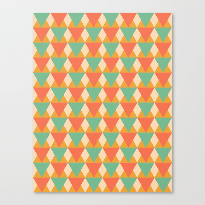 Pastel Triangles Canvas Print