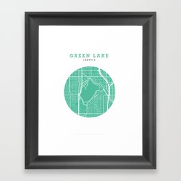 Green Lake, Seattle Framed Art Print