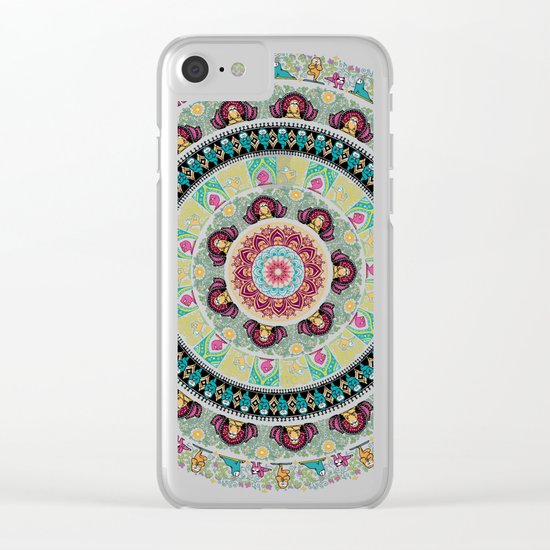 Sloth Yoga Medallion Clear iPhone Case