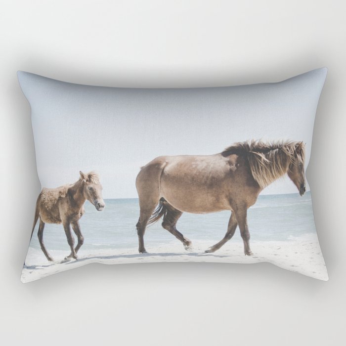 Horse Horse beach Rectangular Pillow