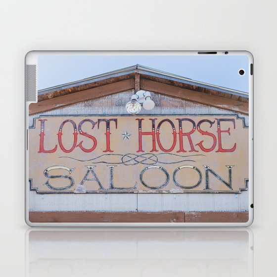 Lost Horse Saloon - Marfa Texas Photography Laptop & iPad Skin