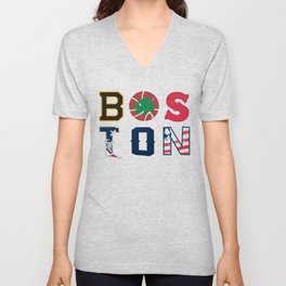 Boston Sports City Gift V Neck T Shirt