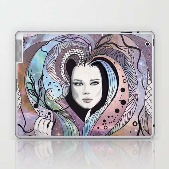 cosmic girl Laptop & iPad Skin