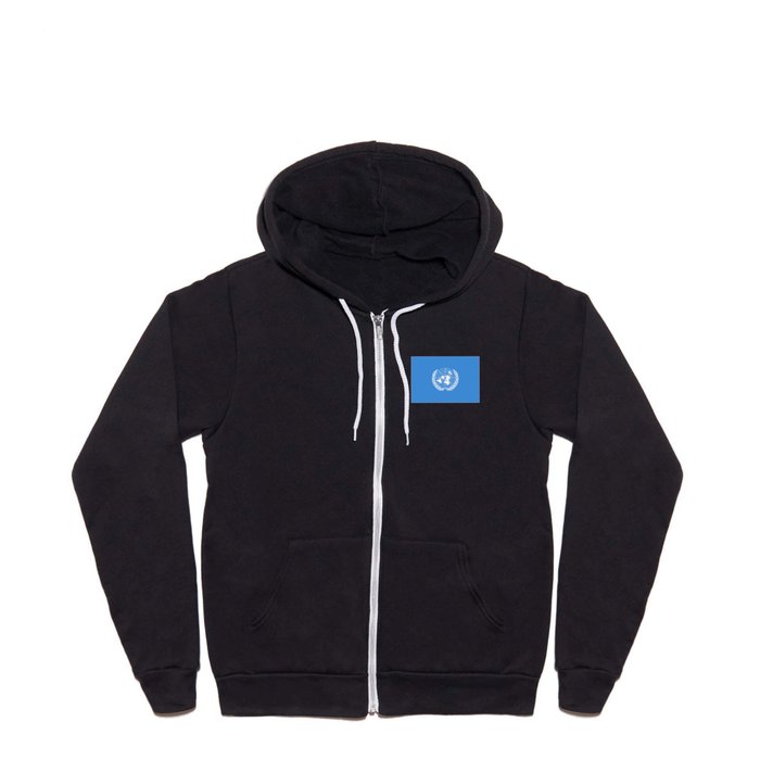 The United Nations Flag - UN Flag Full Zip Hoodie