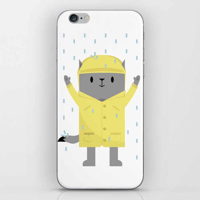 Cat in the Rain iPhone Skin