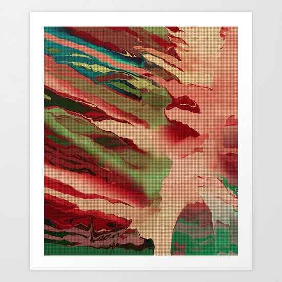 Native Abstract Weave Art Print
