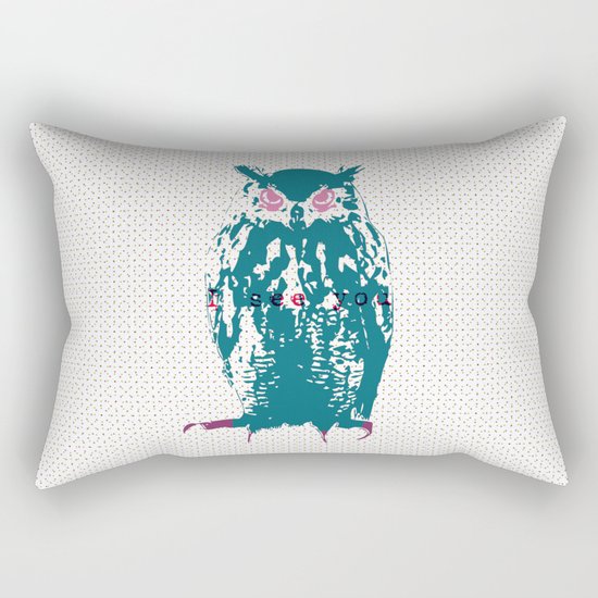 I see You (Lost Time Owl) Rectangular Pillow