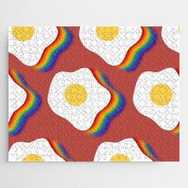 Rainbow fried egg pattern 5 Jigsaw Puzzle