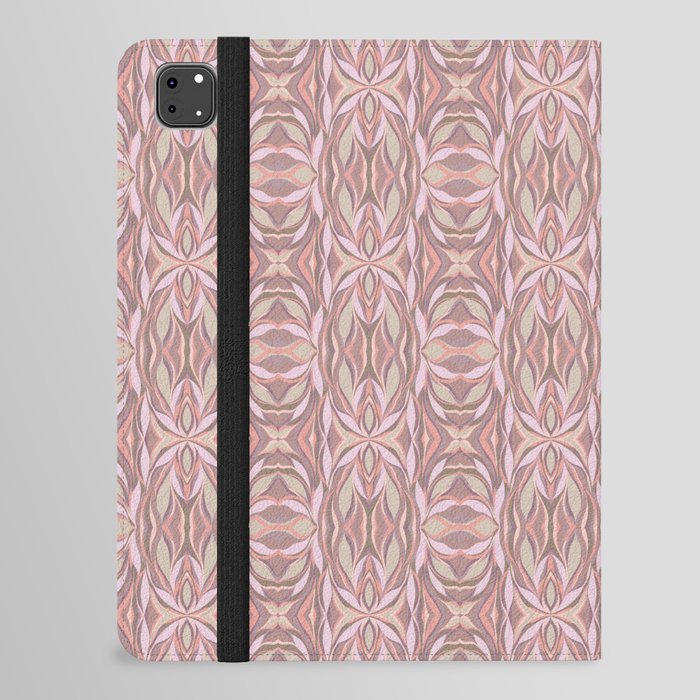 Tile Print- Monochrome Pink iPad Folio Case