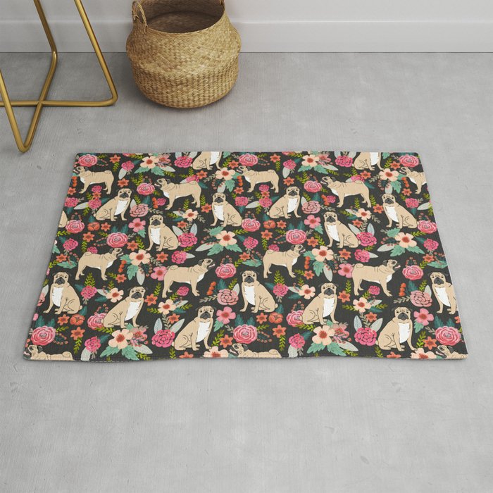 Get Wallpaper Linge De Bain Pugs Of Spring Puppy Floral Flowers Printed Soft Beach Towels Literie Et Linge De Maison Serviettes Linge De Bain For Android Free
