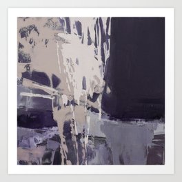 violet abstract Art Print