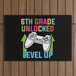 6th Grade Unlocked Level Up Outdoor Rug