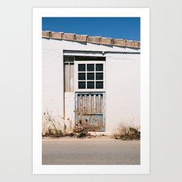 Bohemian old blue door in Ibiza // Ibiza Travel Photography Art Print