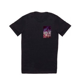 Grunge Concert Festival Background as Colorful Abstract T Shirt