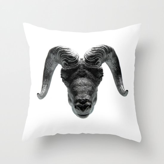 Big Horn Throw Pillow