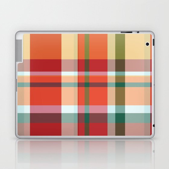 Multicolor Buffalo Check Tartan Gingham Plaid I Laptop & iPad Skin