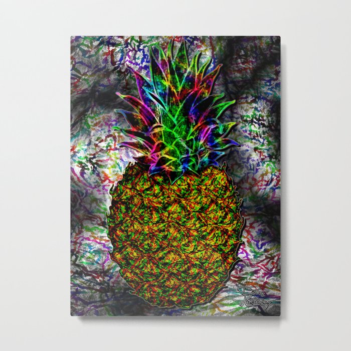 Mystic Pineapple (Original Version) Metal Print