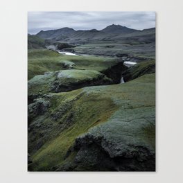 The hills are alive - Iceland Art Print Canvas Print
