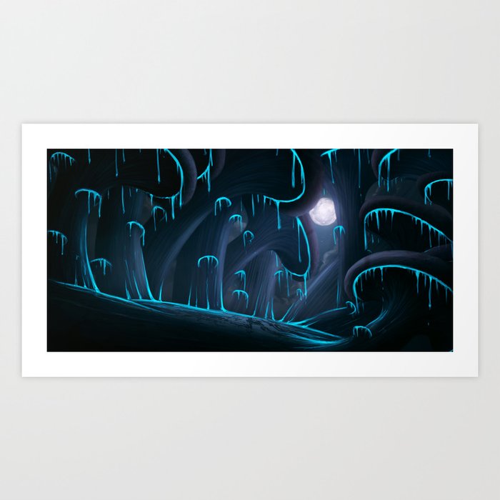 Mushroom forest Art Print