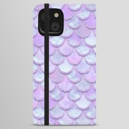 Baby Mermaid Scales Lavender Purple iPhone Wallet Case