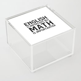 English Is Important  Acrylic Box