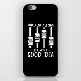 Audio Engineer Sound Technician Gift iPhone Skin