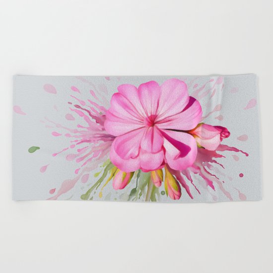 Color Eruption Beach Towel