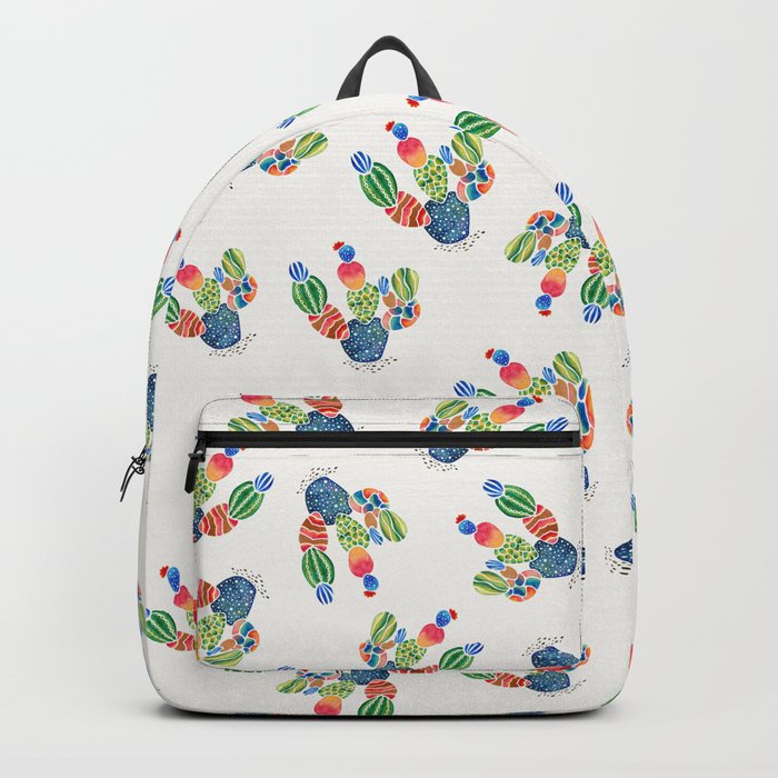 Colorful and abstract cactus Backpack
